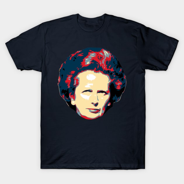 Margaret Thatcher Pop Art T-Shirt by Nerd_art